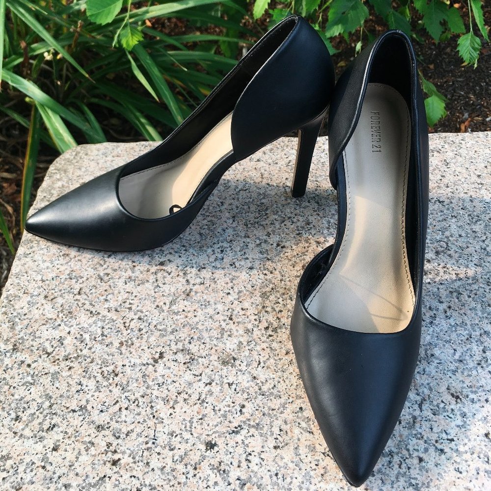 Matte Black High Heels